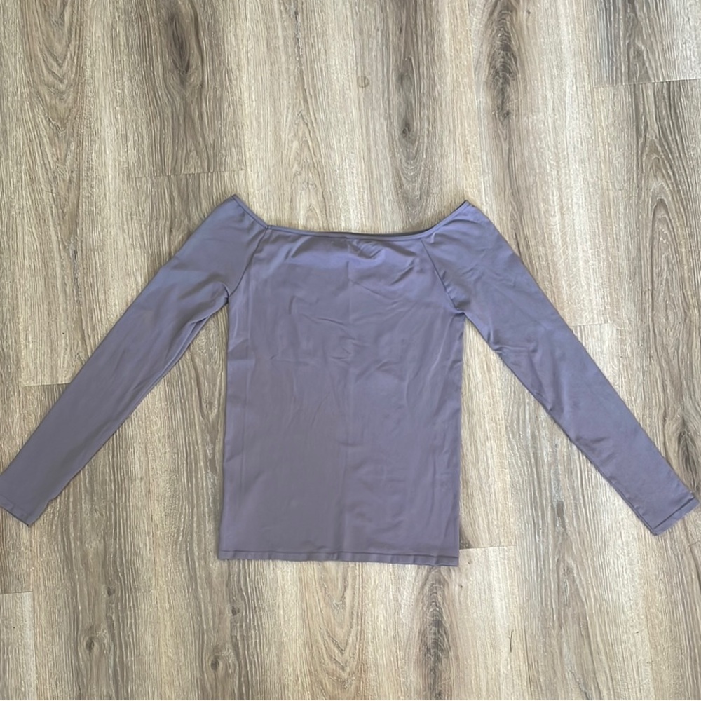 Free People Intimately Lavender Off-Shoulder Top